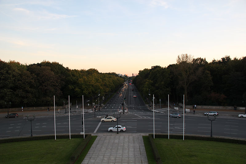 Вид на проспект в Берлине